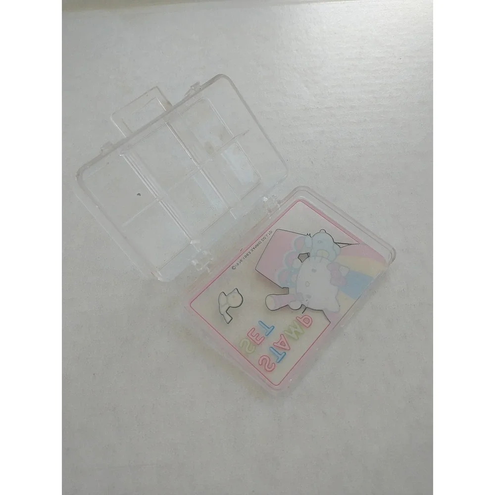 Vintage Sanrio Hello Kitty Trinket Box 1976 1983 Primary Color Block Decor